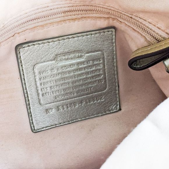 Coach Signature Sateen Duffle Shoulder Bag - Picture 8 of 9